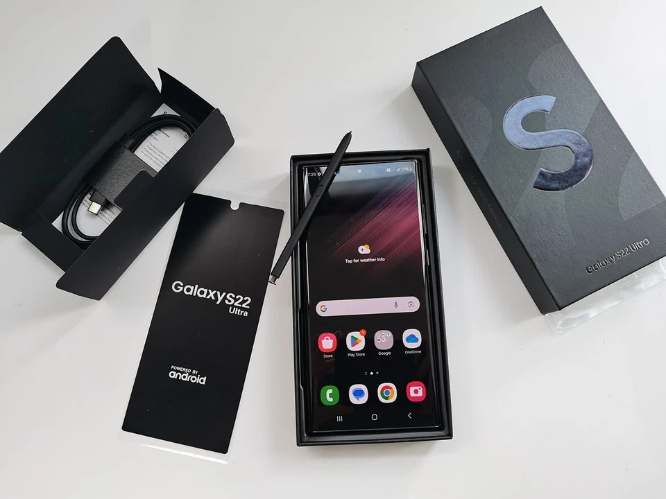 Samsung Galaxy S22 Ultra 5G Factory Unlocked SM-S908U1  Good Condition 12+256GB - Image 1 of 4