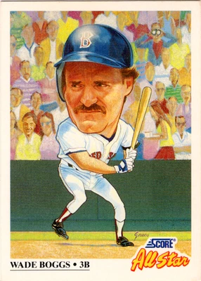 1991 Score #393 Wade Boggs - All Star - Image 1 of 2