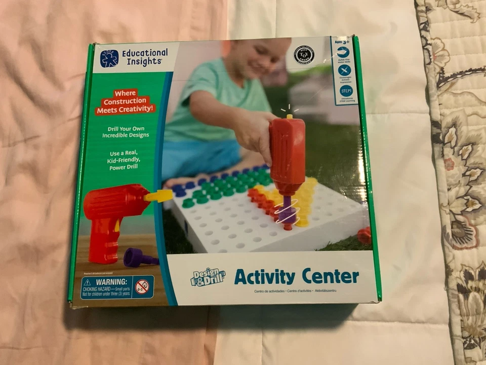 STEM Design&Drill 活动中心 Power Up Creativity 教育见解 全新带盒 — 第 1/3 张图片