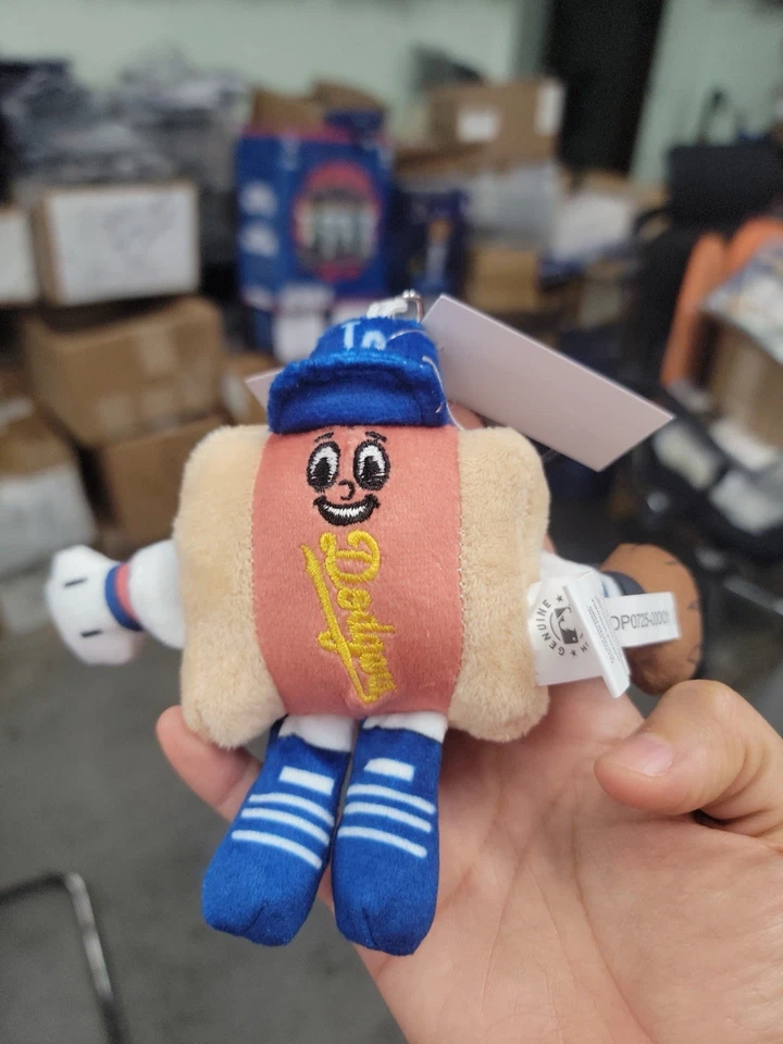 2025 Los Angeles DODGERS Dodger Hot Dog Keychain Accessory NEW Free shipping - Image 1 of 1