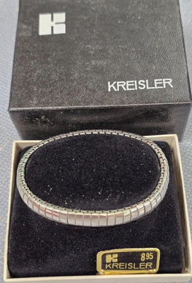 New Old Stock Kreisler Ladies Stainless Expansion Flex Bangle Bracelet 14108-W - Image 1 of 4
