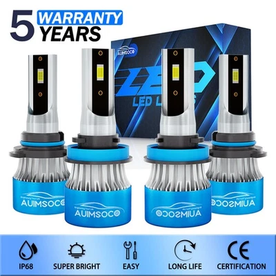 For Ford Police Interceptor Utility 2017-2019 LED Headlight High Low Beam Bulb - Image 1 of 4