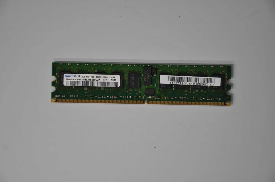 SAMSUNG 2GB 1Rx4 PC2-5300P USED M393T5660QZA-CE6 - Image 1 of 3