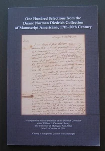 100 Selections from the Duane Norman Diedrich Collection of Manuscript Americana - Picture 1 of 8