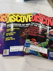 3 VTG DISCOVER MAGAZINES October & November & December 1989 - Picture 1 of 12
