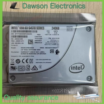 Intel SSD S4510 SATA 6Gb/s 2.5" 240GB SSD SATA SSDSC2KB240G8 Solid State Drive - Image 1 of 4