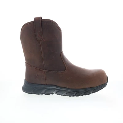 Propet Smith Composite Toe MBU004LBCH Mens Brown Extra Wide Work Boots - Image 1 of 4