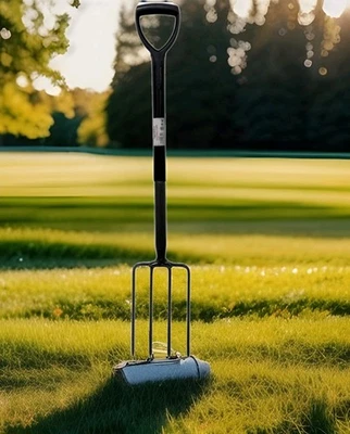 Digging Fork Black with Plastic Handle for Garden Garden Tool - Image 1 of 2
