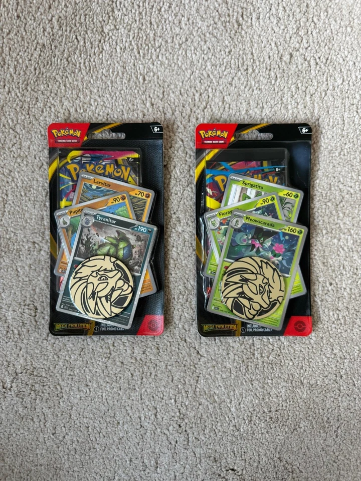 Pokemon Single Blister PLUS 2 Booster Packs - Mega Evolution - &