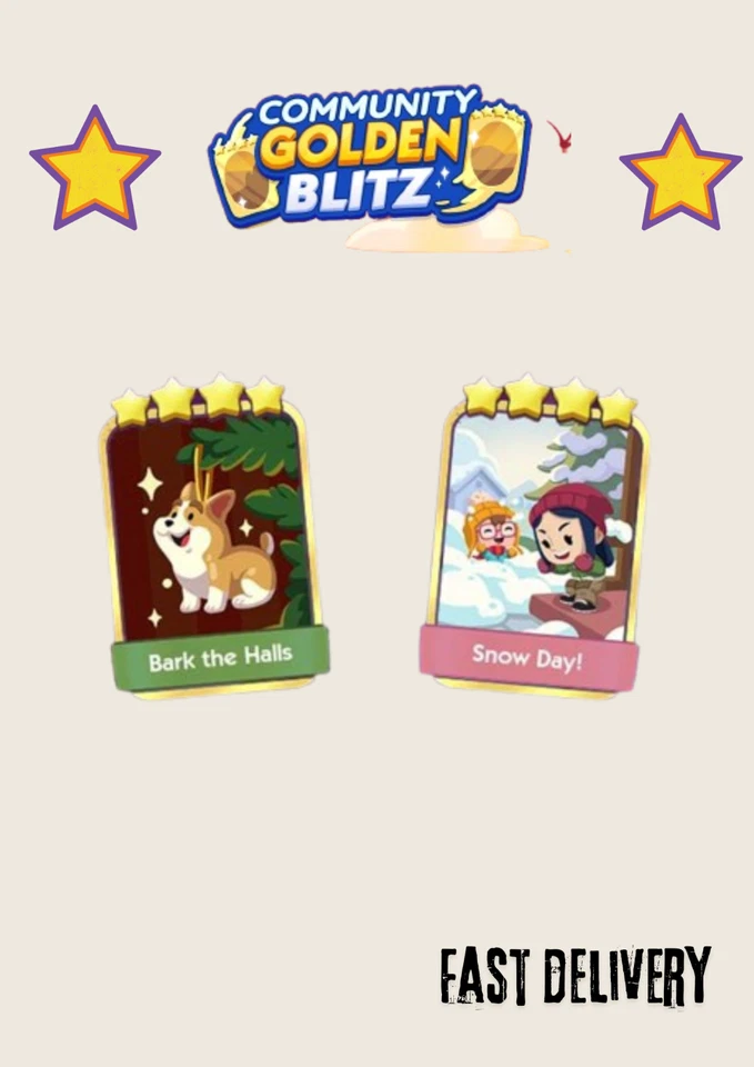 Golden Blitz_BARKTHEHALLS&SNOWDAY_MONOPOLY_GO_GOLDEN BLITZ⚡⚡ - Image 1 of 1