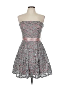 Delia's Women Gray Cocktail Dress 7 - Picture 1 of 4