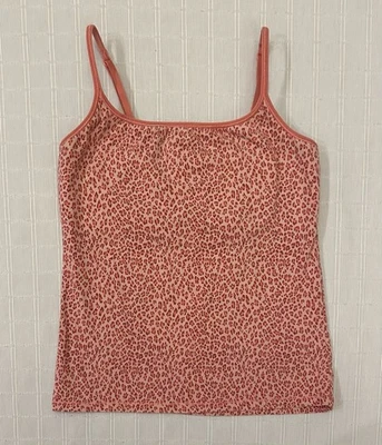 Sutiã regata vintage Y2K Victoria’s Secret rosa estampa animal cami prateleira médio - Imagem 1 de 4