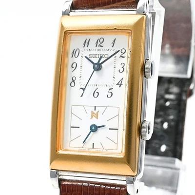 [Casi COMO NUEVO] Reloj Seiko Noie 1EFW-5A00 20mm Cuarzo Blanco Mujer Vintage Japón Foto 1 de 4