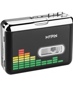 USB Cassette to MP3 Converter Portable Walkman Cassette Audio Music Player Tape- - Foto 1 di 10