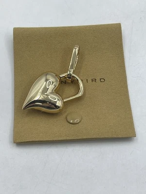 Jenny Bird Padlock Heart Bag Charm Gold-tone Dipped Brass - Image 1 of 4