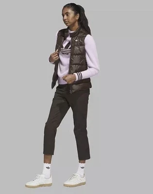 NWT Adidas Women’s Me Down Vest W Golf Jacket Dark Brown $200 Size S - Image 1 of 4