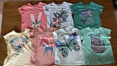 Tea Collection Graphic Tees Lot of 7 (size 8) - Image 1 of 4