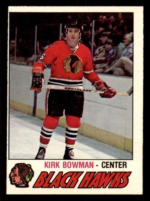 1977-78 O-Pee-Chee #309 Kirk Bowman Ex-Mint RC Rookie Blackhawks   ID:384684 - Image 1 of 2