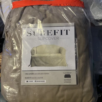 SureFit хлопок утка холст T подушка двухместный чехол, двухместный чехол коттедж... - Изображение 1 из 3