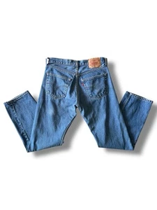 Vintage Y2K 00s Levi’s 501 Denim Jeans Blue Size 31x30 (29x28.5) - Picture 1 of 17