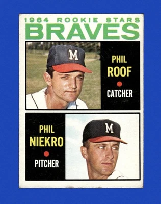 1964 Topps Set-Break #541 Phil Niekro RC VG-VGEX *GMCARDS* Foto 1 de 2