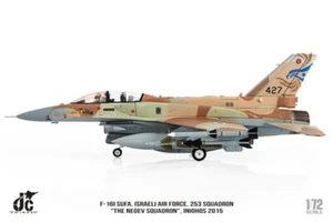 1:72 JC Wings F-16I SUFA.ISRAELI AIR FORCE.253 SQUADRON Fighter Diecast Model - Picture 1 of 16