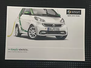 Smart For Two Electric Car Range 2012 Original Car Sales Brochure Collectable - Picture 1 of 1