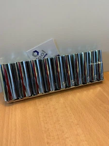 JUEGO DE ENCHUFES MÉTRICOS PROFUNDOS BRITOOL HALLMARK 3/8 UNIDADES 10 mm - 19 mm 6 PUNTOS HEXADECIMAL - Imagen 1 de 12