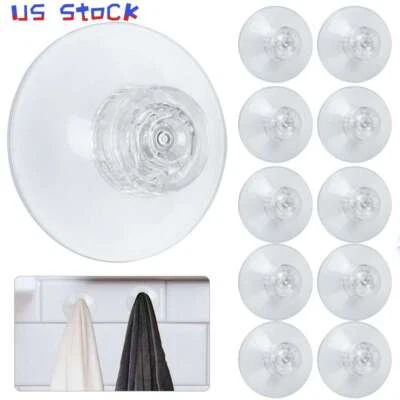 Paquete de 10 ventosas ganchos para mesas de vidrio, almohadillas de goma transparentes Foto 1 de 4