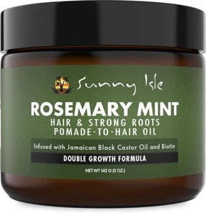 Sunny Isle Rosemary Mint Hair and Strong Roots Pomade-To-Hair Oil 5oz, Infused - Picture 1 of 8