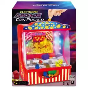 Elektronisches Arcade Spiel Münzschieber Maschine LED & Musik (23,3 x 18,8Bx 29,2H cm) - Bild 1 von 3