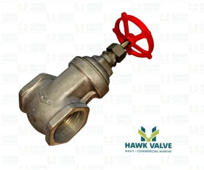 2-1/2" BRONZE 125 THREADED NON-RISING STEM GATE VALVE - MILWAUKEE FIG.105 - Image 1 of 4