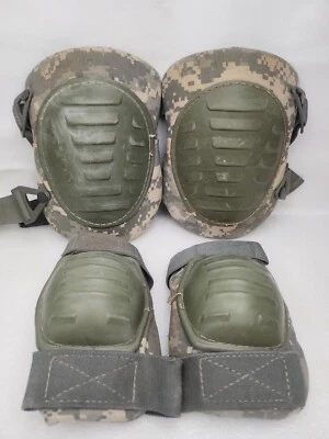 Juego de coderas y rodilleras GI usadas, ACU, nailon, talla única para la mayoría, hecho en EE. UU. Foto 1 de 3