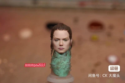 Modelo esculpido cabeza Rey Daisy Ridley 1:6 1:12 1:18 para figura de acción femenina cuerpo Foto 1 de 4
