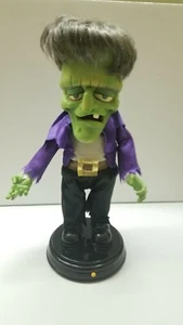 Vintage Gemmy Rocking Frankenstein Monster Animated 17" Big Head Turns & Dances  - Picture 1 of 2