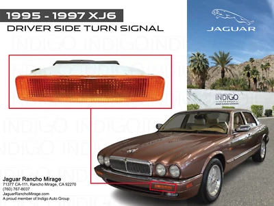 Lâmpada indicadora de seta dianteira esquerda Jaguar fabricante de equipamento original + BULBO XJ6 1995-1997 LNA4801AB - Imagem 1 de 3