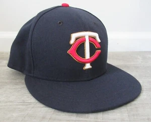 Minnesota Twins New Era Fitted Hat Sz 7 5/8 On Field MLB 5950 59FIFTY MUSA - Picture 1 of 9