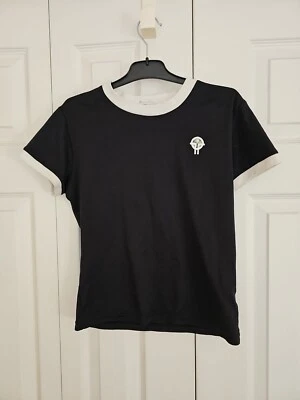 Camiseta Casa de Muñecas Blanco y Negro Juniors Talla M, Vintage Foto 1 de 4