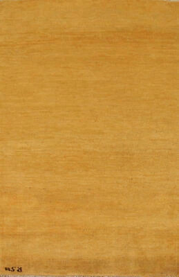 Luxurious Gabbeh Solid Design Wool Modern Accent Rug - Brand New 3x5 ft - Image 1 of 4