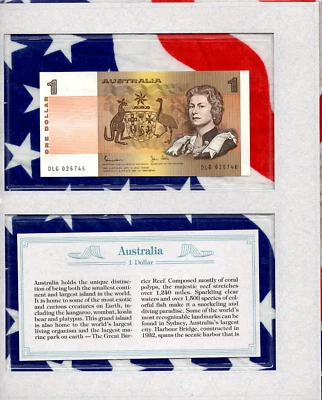 *Most Treasured Banknotes Australia $1 1982 UNC P-42d Johnson/Stone DLG 026746 - Image 1 of 2