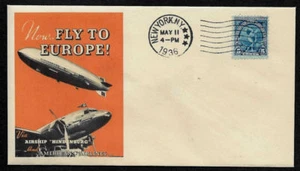 Hindenburg / American Airlines collector envelope w 80 year old stamp OP1348 - Picture 1 of 1