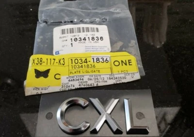 Buick Rendezvous CXL 2004 2005 2006 genuino emblema GM 10341836 FABRICANTE DE EQUIPOS ORIGINALES Foto 1 de 4