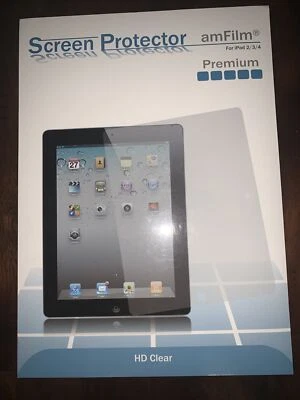 amFilm iPad 4, 3, 2  Premium HD Clear (Invisible) Screen Protector (2 Pack) - Image 1 of 4
