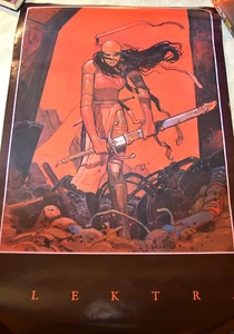 ELEKTRA (Daredevil) poster 1990 by Moebius, Marvel Comics - Imagen 1 de 3