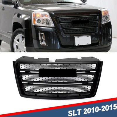Fit GMC Terrain SLT SL 2010-2015 Front Bumper Upper Grille Assembly Gloss Black Foto 1 de 4