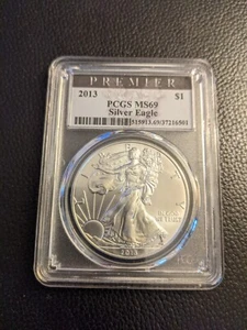 2013 American Eagle Silver Dollar - Premier Label - PCGS - MS69 - Picture 1 of 4