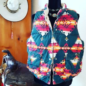 Ralph Lauren VEST Denim Supply YOUNG Women Men Southwestern AZTEC 47" Chest XL - Picture 1 of 12