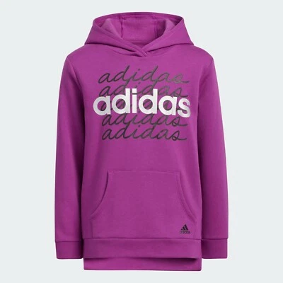 Sudadera con Capucha Adidas Niñas Grandes M (10/12) Sonic Fucsia Púrpura Polar Pullover Foto 1 de 4