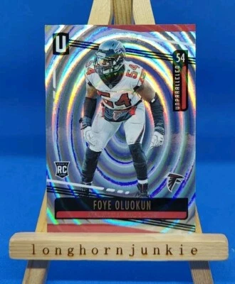 2019 Unparalleled Whirl /129 Foye Oluokun RC rookie Falcons Jaguars Foyesade - Image 1 of 2