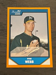 2007 Bowman Prospects Orange Ryan Webb #BP110 Oakland Athletics /250 - Picture 1 of 2